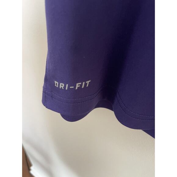 New Nike Dri Fit Performance Clemson Tigers Blade Collar Polo Shirt Men Purple L - Picture 3 of 4